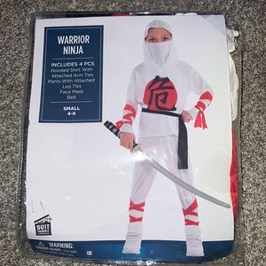 Warrior Ninja Costume Small 4-6